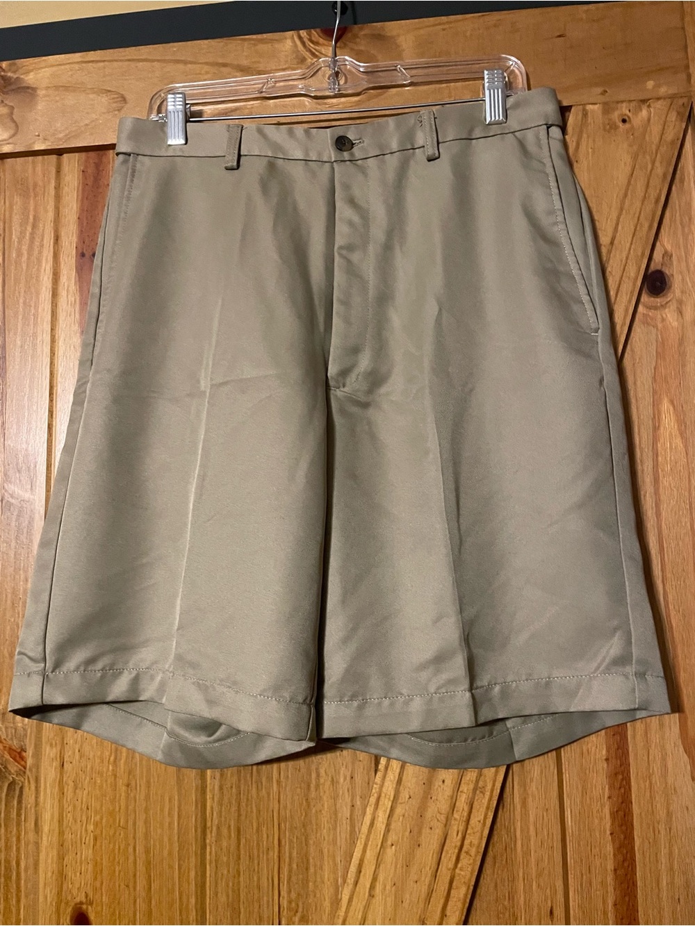 Haggar Classic Tan Chino Shorts